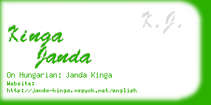 kinga janda business card